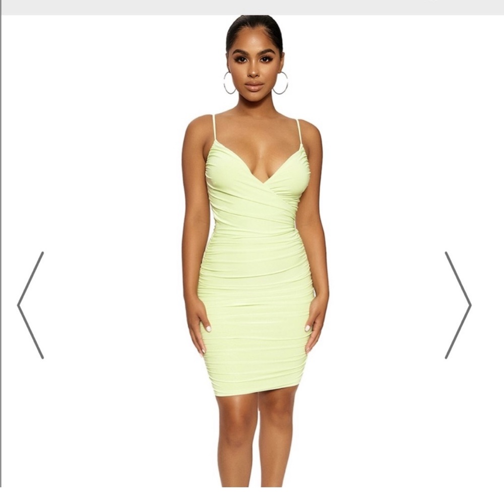 Ruched mini dress
